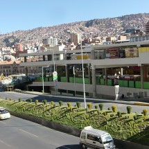 One of the main streets through La Paz